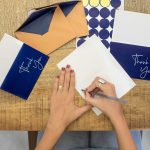 VNS Creations 100 pack Thank You Cards with Envelopes & Stickers - Classy 4x6 Blank Thank You Cards Bulk Box Set - Large Thank You Notes for Wedding, Small Business, Baby & Bridal Shower (Navy Blue) - Image 4